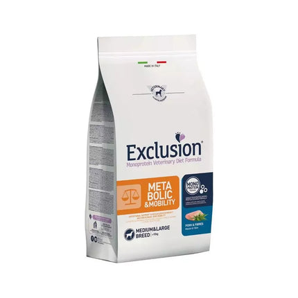 EXCLUSION DIET Adult Matabolic&Mobility 2 KG Maiale e fibre