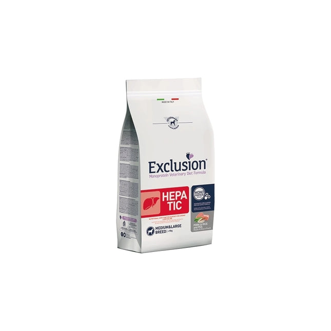 EXCLUSION DIET Adult Hepatic 2 KG Maiale, riso e piselli