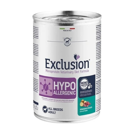 EXCLUSION DIET Hypo Allergenic 400 GR Carne di cervo e patate