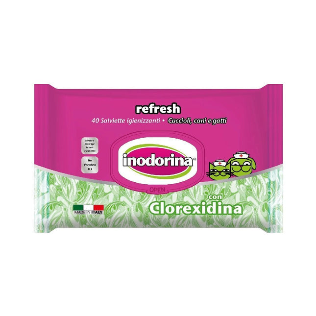 INODORINA Salviettine con clorexilina 40 pezzi