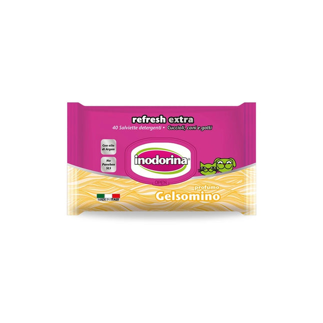 INODORINA Salviettine con cheratina vegetale e olio di argan 40 pezzi