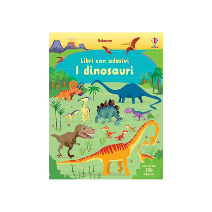 Copertina libro I DINOSAURI. CON ADESIVI. EDIZ. ILLUSTRA