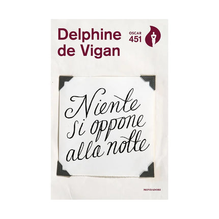 Copertina libro NIENTE SI OPPONE ALLA NOTTE