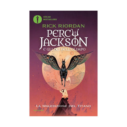 Copertina libro LA MALEDIZIONE DEL TITANO. PERCY JACKSON