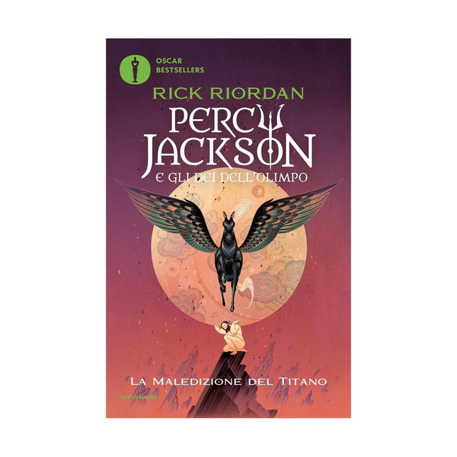 Copertina libro LA MALEDIZIONE DEL TITANO. PERCY JACKSON