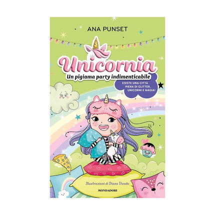Copertina libro UNICORNIA. UN PIGIAMA PARTY INDIMENTICAB