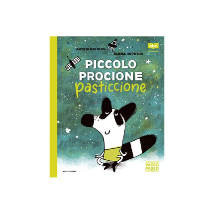 Copertina libro PICCOLO PROCIONE PASTICCIONE. PASSOPASSO