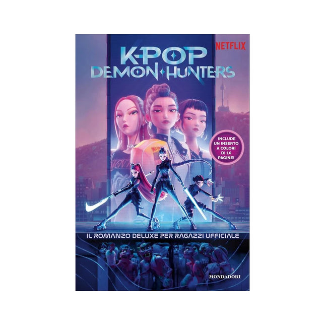 Copertina libro KPOP DEMON HUNTERS. IL ROMANZO DELUXE PE