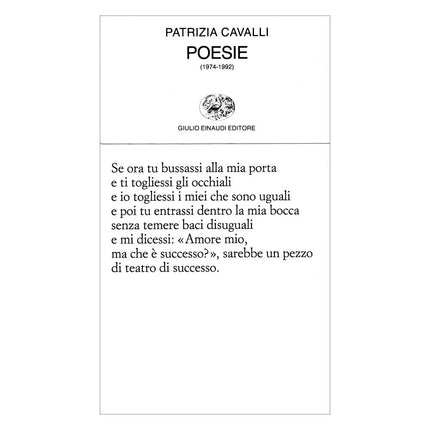 Copertina libro POESIE (1974-1992)