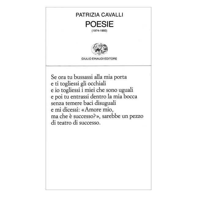 Copertina libro POESIE (1974-1992)