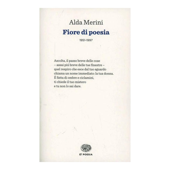 Copertina libro FIORE DI POESIA (1951-1997)