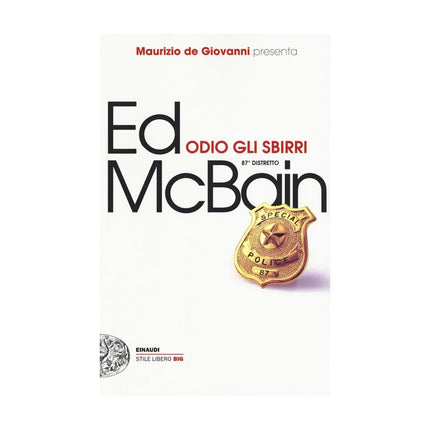 Copertina libro ODIO GLI SBIRRI. 87° DISTRETTO