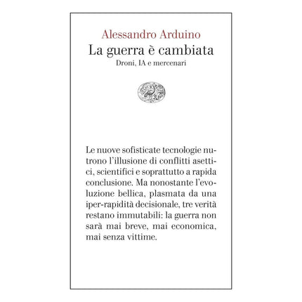 Copertina libro LA GUERRA È CAMBIATA. DRONI, IA E MERCEN