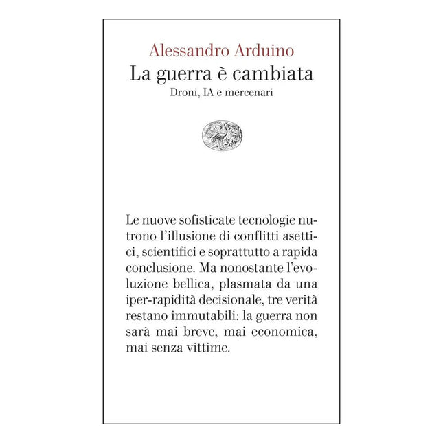 Copertina libro LA GUERRA È CAMBIATA. DRONI, IA E MERCEN