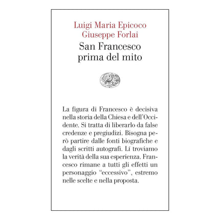 Copertina libro SAN FRANCESCO PRIMA DEL MITO