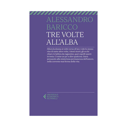 Copertina libro TRE VOLTE ALL'ALBA