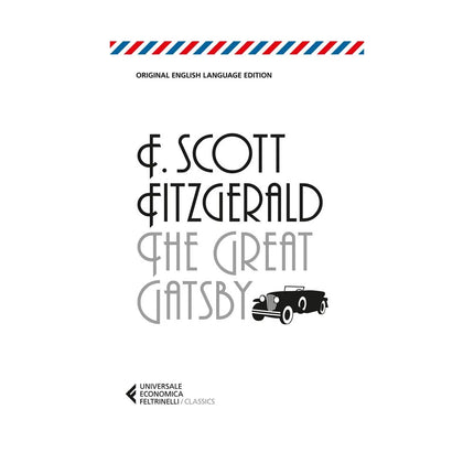 Copertina libro THE GREAT GATSBY