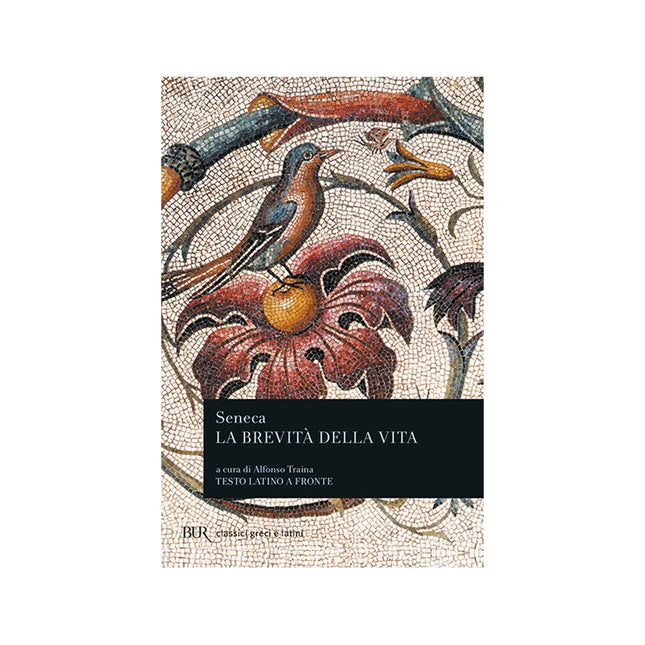 Copertina libro LA BREVITÀ DELLA VITA. TESTO LATINO A FR