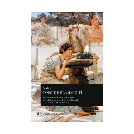 Copertina libro POESIE E FRAMMENTI. TESTO GRECO A FRONTE