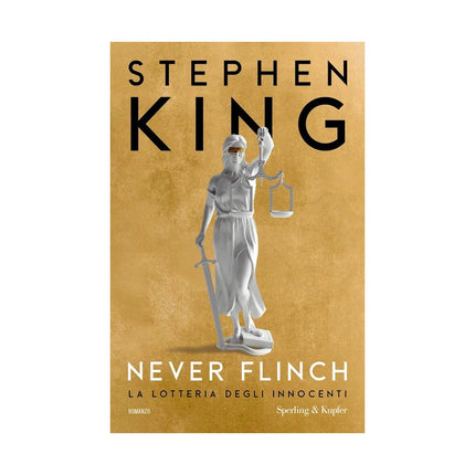 Copertina libro NEVER FLINCH. LA LOTTERIA DEGLI INNOCENT