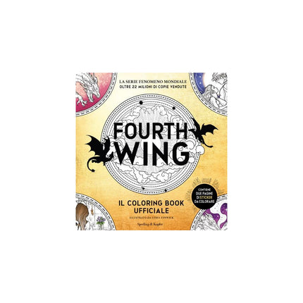 Copertina libro FOURTH WING. IL COLORING BOOK UFFICIALE.