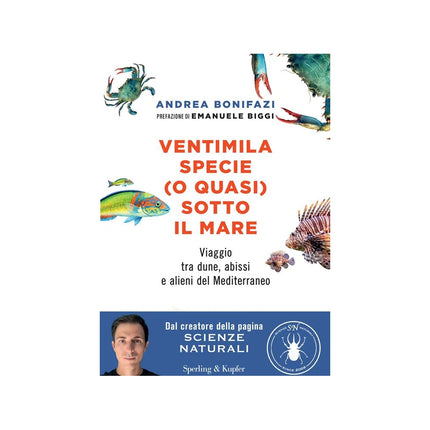 Copertina libro VENTIMILA SPECIE (O QUASI) SOTTO IL MARE