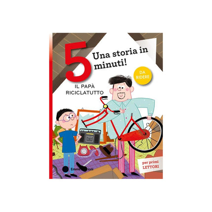 Copertina libro IL PAPÀ RICICLATUTTO. STAMPATELLO MAIUSC