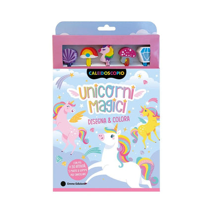 Copertina libro UNICORNI MAGICI. EDIZ. ILLUSTRATA. CON 5