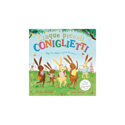 Copertina libro CINQUE PICCOLI CONIGLIETTI. CON ALETTE D