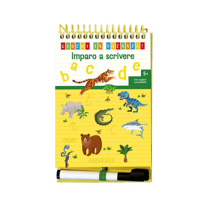 Copertina libro IMPARO A SCRIVERE. GIOCHI IN VACANZA! ED