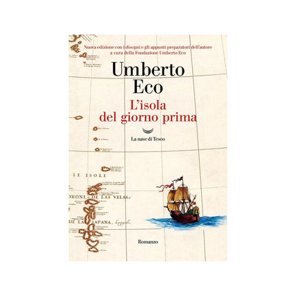 Copertina libro L'ISOLA DEL GIORNO PRIMA. EDIZ. ILLUSTRA