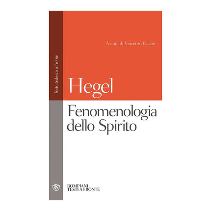 Copertina libro FENOMENOLOGIA DELLO SPIRITO. TESTO TEDES