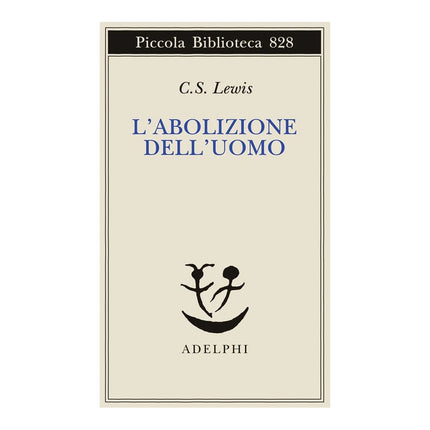 Copertina libro L'ABOLIZIONE DELL'UOMO