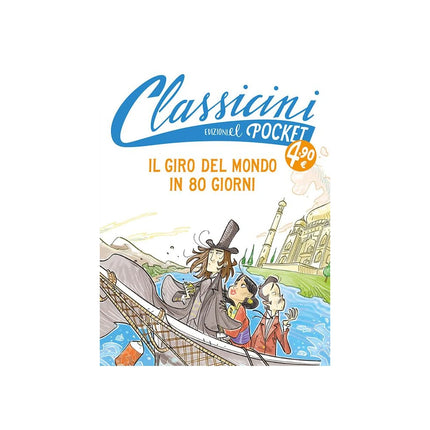 Copertina libro IL GIRO DEL MONDO IN 80 GIORNI. POCKET.