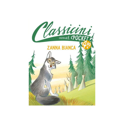 Copertina libro ZANNA BIANCA. POCKET. CLASSICINI