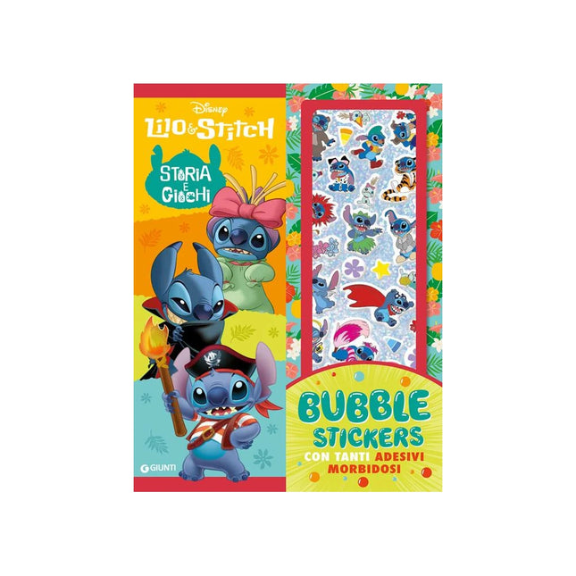 Copertina libro LILO & STITCH. BUBBLE STICKERS. STORIA E