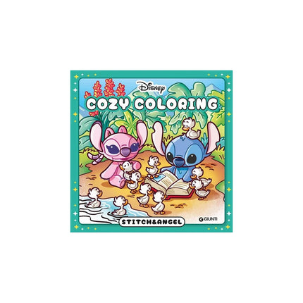 Copertina libro STITCH & ANGEL. COZY COLORING DISNEY. ED