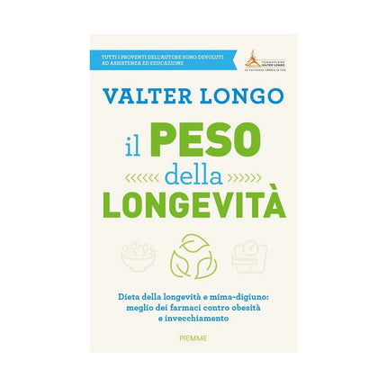Copertina libro IL PESO DELLA LONGEVITÀ. DIETA DELLA LON