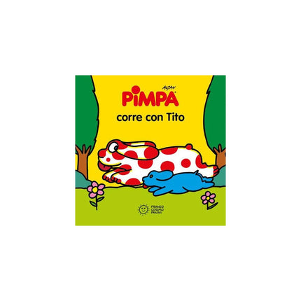 Copertina libro PIMPA CORRE CON TITO. EDIZ. A COLORI