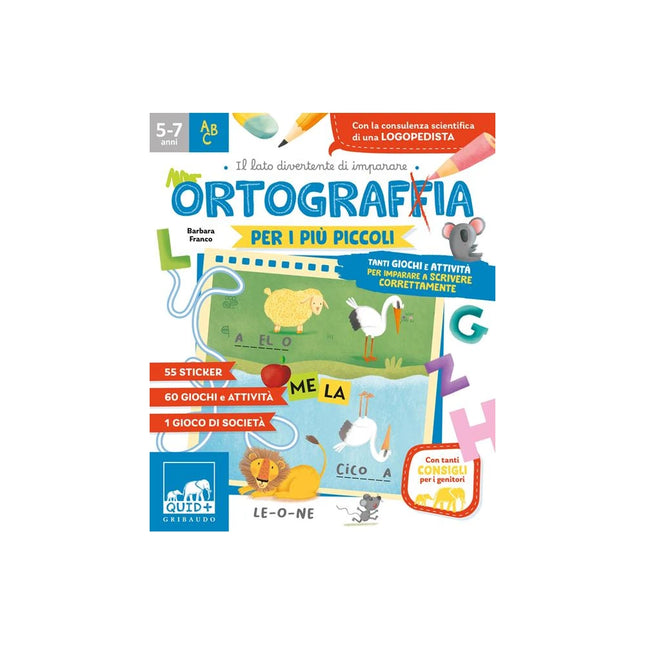 Copertina libro ORTOGRAFIA PER I PIÙ PICCOLI. TANTI GIOC