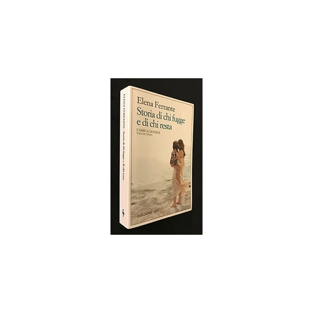 Copertina libro STORIA DI CHI FUGGE E DI CHI RESTA. L'AM
