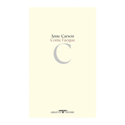 Copertina libro COME L'ACQUA