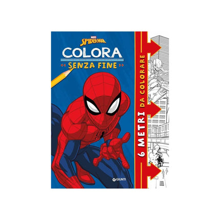 Copertina libro SPIDERMAN. COLORA SENZA FINE. 6 METRI DA