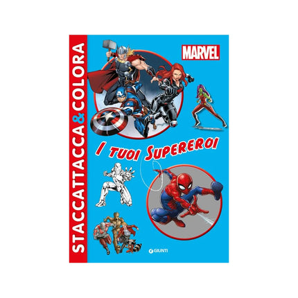 Copertina libro I TUOI SUPEREROI. MARVEL. CON ADESIVI. E