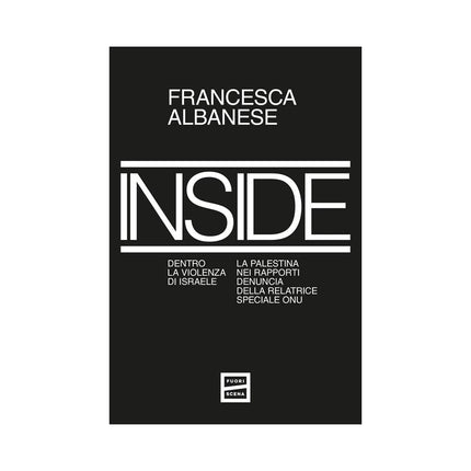 Copertina libro INSIDE. DENTRO LA VIOLENZA DI ISRAELE. L