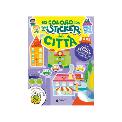 Copertina libro CITTÀ. IO COLORO CON GLI STICKERS. EDIZ.