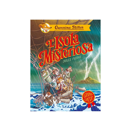 Copertina libro L'ISOLA MISTERIOSA DI JULES VERNE