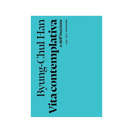Copertina libro VITA CONTEMPLATIVA O DELL'INAZIONE