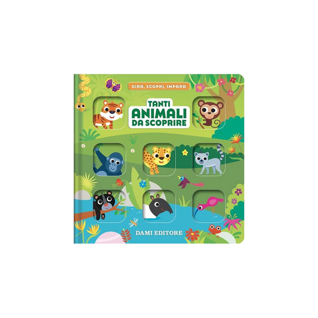 Copertina libro TANTI ANIMALI DA SCOPRIRE. GIRA, SCOPRI,