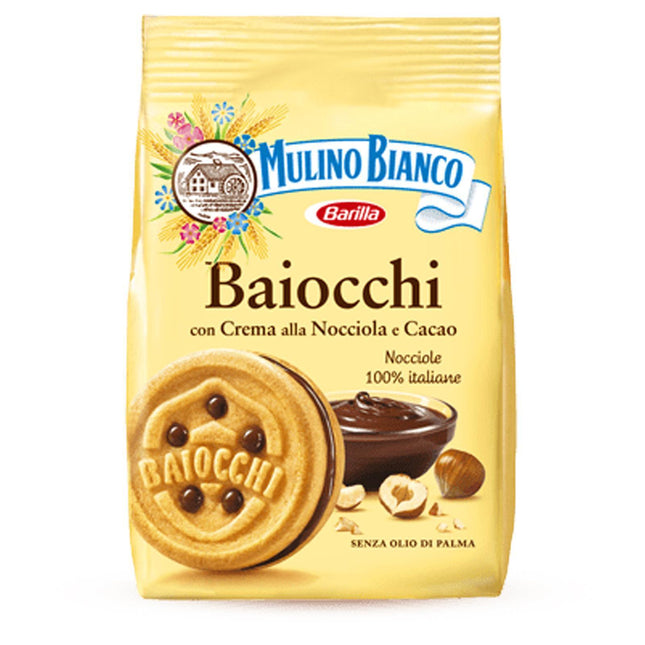 Mulino Bianco Baiocchi con crema di nocciola e cacao 260g - Smart Space Shop